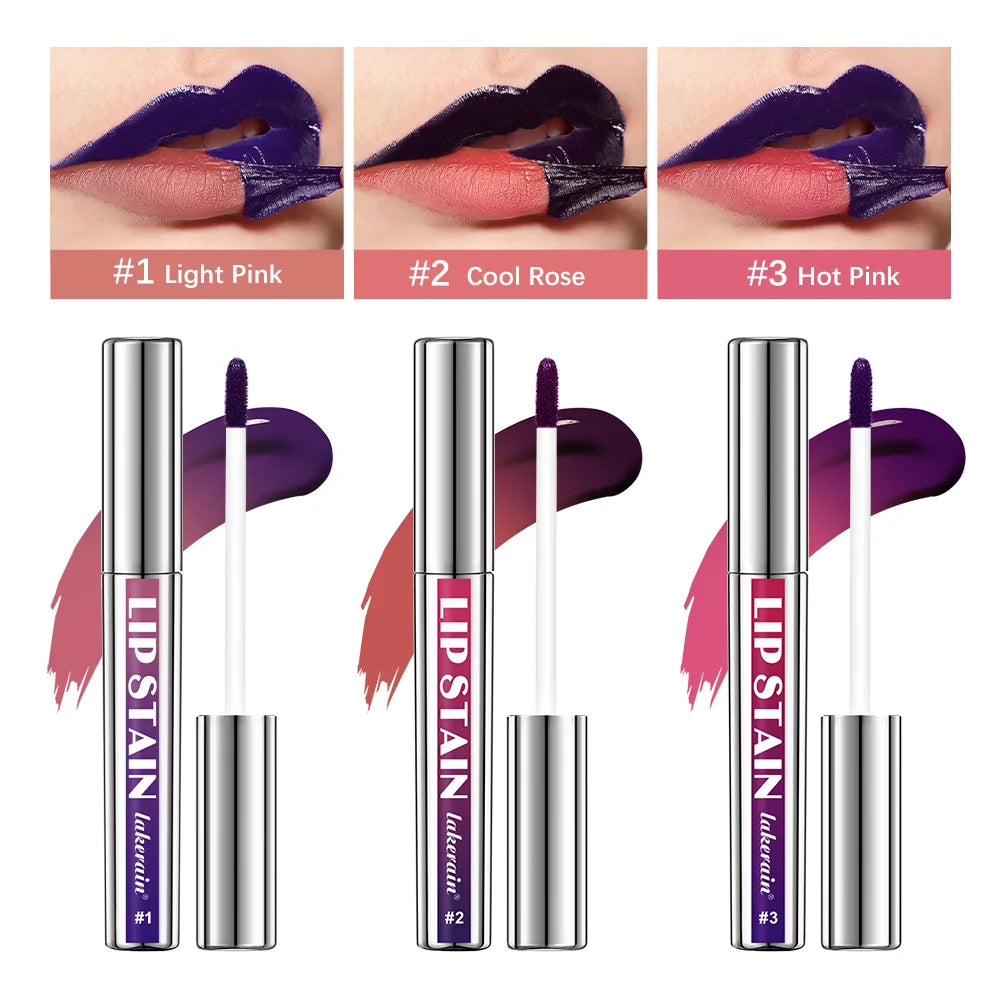 Peel Off Rose Pink Lip Gloss Matte Outline Contour Tattoo Lip Stain Waterproof Transfer Resistant Tear Off Natural Lip Tint