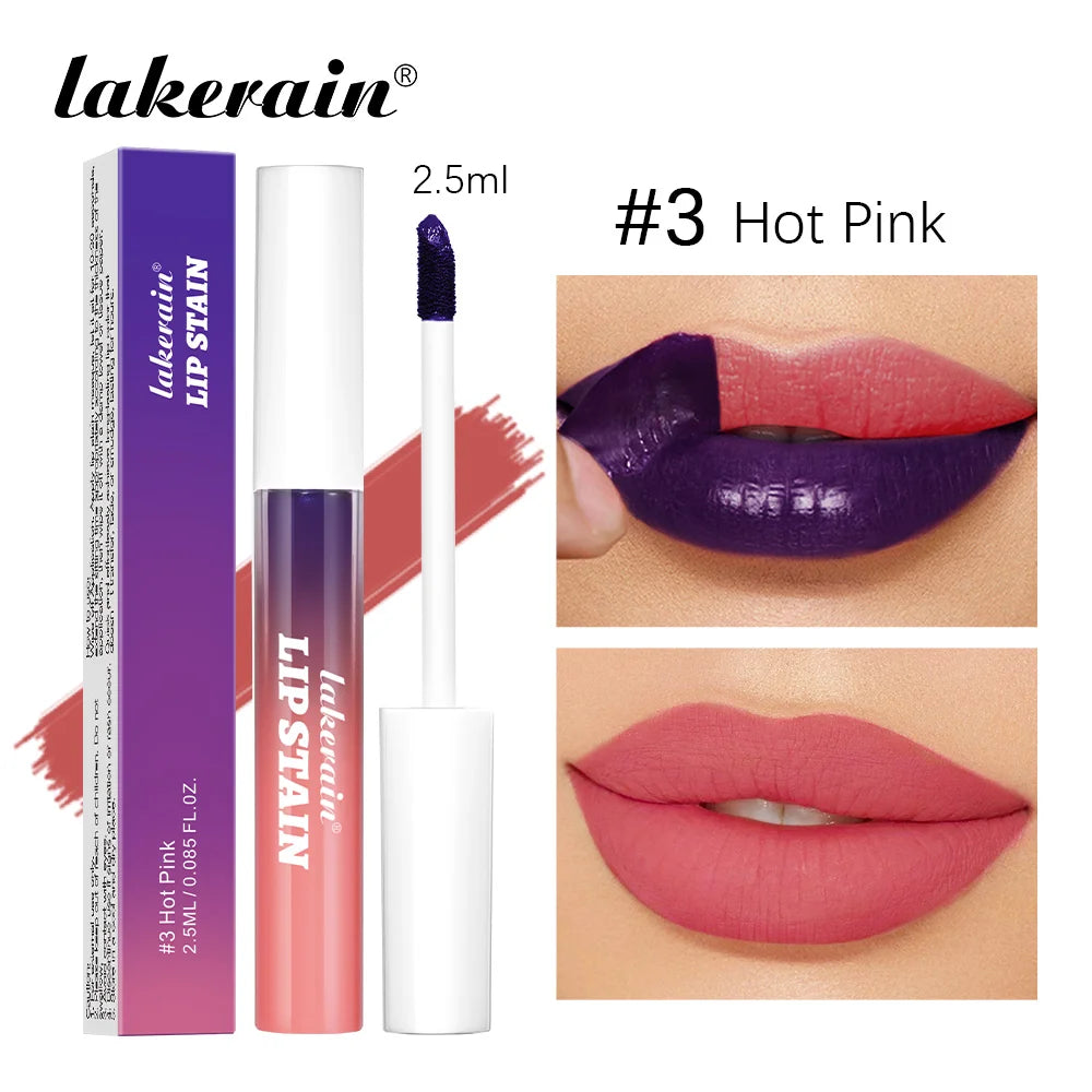 Peel Off Rose Pink Lip Gloss Matte Outline Contour Tattoo Lip Stain Waterproof Transfer Resistant Tear Off Natural Lip Tint