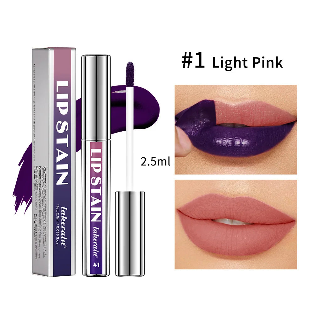 Peel Off Rose Pink Lip Gloss Matte Outline Contour Tattoo Lip Stain Waterproof Transfer Resistant Tear Off Natural Lip Tint