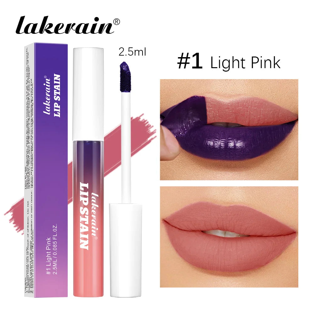 Peel Off Rose Pink Lip Gloss Matte Outline Contour Tattoo Lip Stain Waterproof Transfer Resistant Tear Off Natural Lip Tint